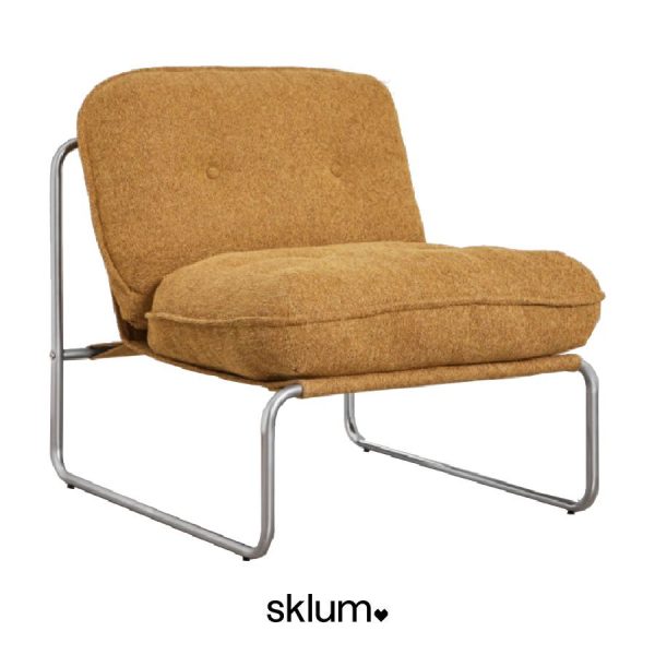 Sillón Matilda amarillo miel de Sklum