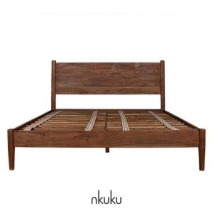 Anbu wooden bed by Nkuku