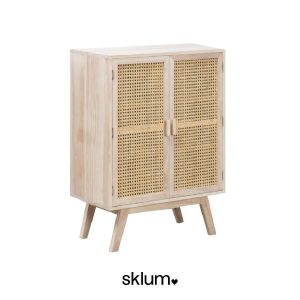 Aparador Ralik de madera y ratán de Sklum