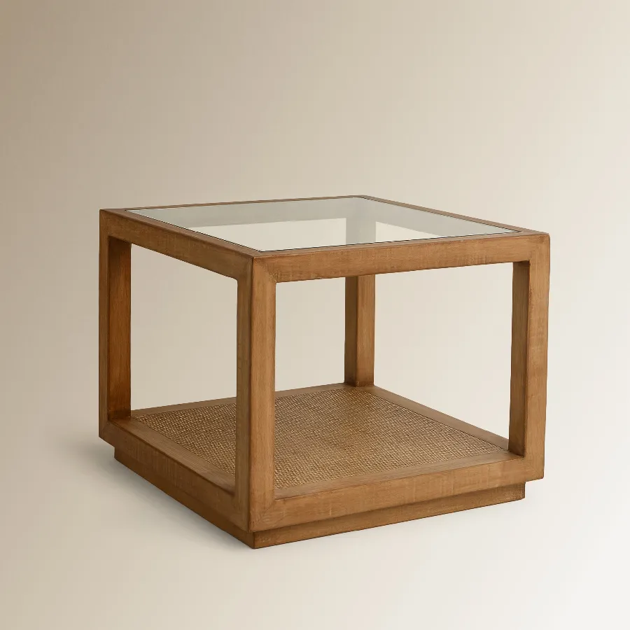 Mesa auxiliar de madera reciclada Manado de El Corte Inglés