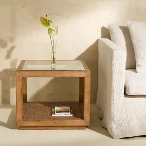 Mesa auxiliar de madera reciclada Manado de El Corte Inglés