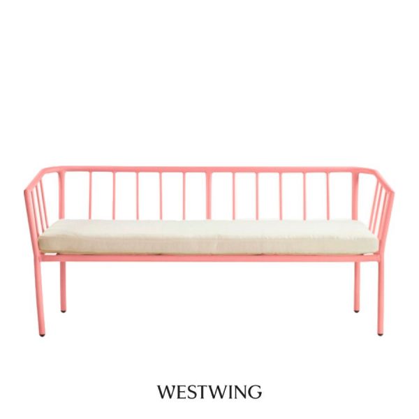 Sofá de exterior rosa Menton de Jotex