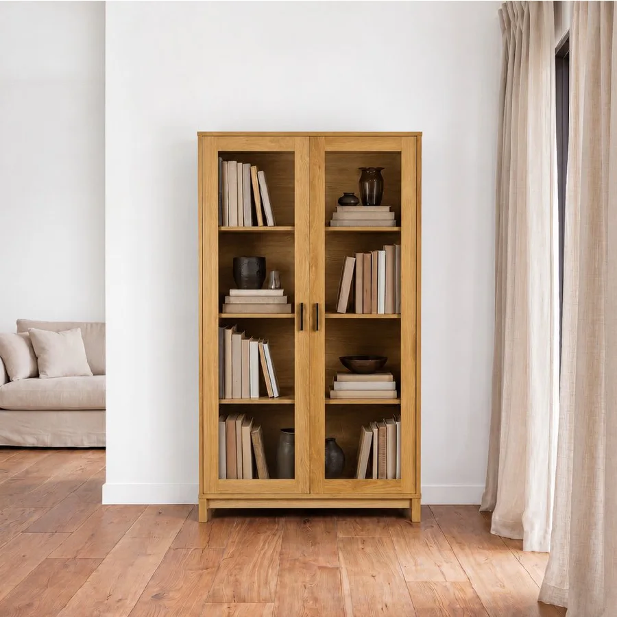 Vitrina Samira de madera de Banak
