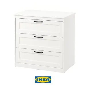 Cómoda Songesand blanca de Ikea