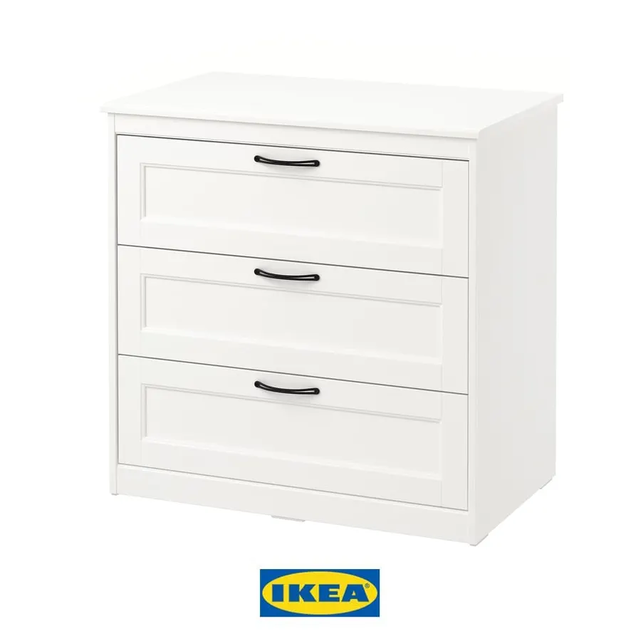 Cómoda Songesand blanca de Ikea