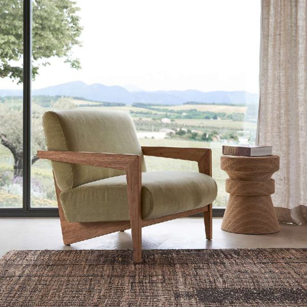 Sillón Izag verde de La Redoute