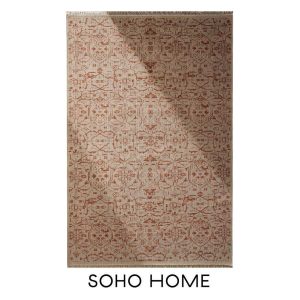 Silvanus rug in rust colour by Soho Home