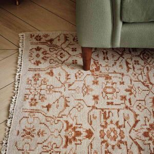 Silvanus rug in rust colour by Soho Home