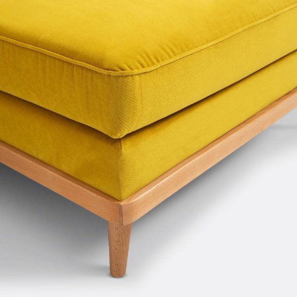 Sofá amarillo con chaiselongue Tasie de La Redoute