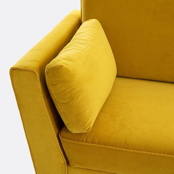 Sofá amarillo con chaiselongue Tasie de La Redoute