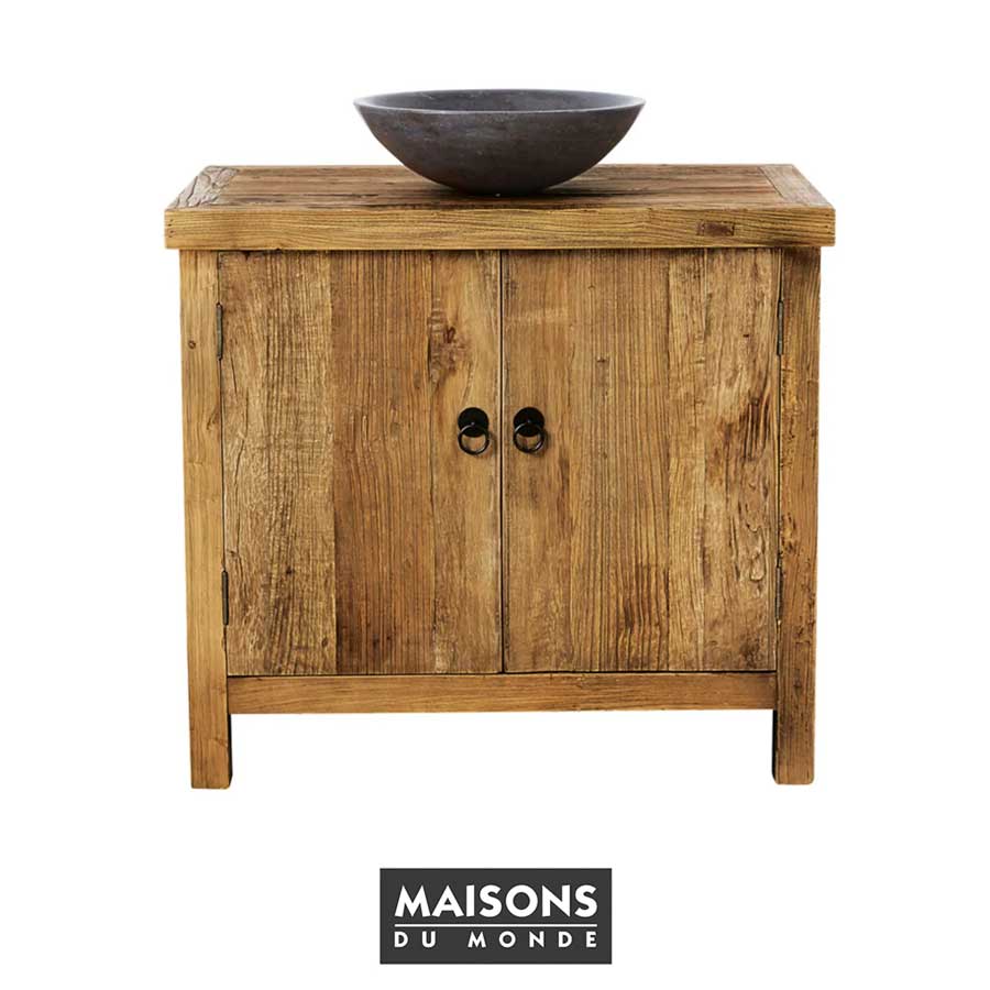 Maisons du Monde convierte algunas de sus cómodas y aparadores en preciosos  muebles de lavabo para