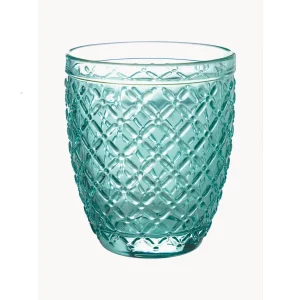 Vasos de cristal de colores