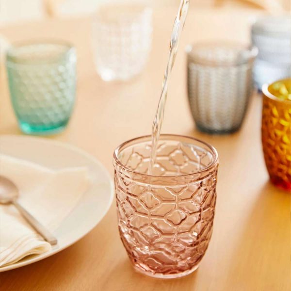 Vasos de cristal de colores
