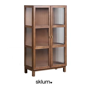 Vitrina Ildara de madera de Sklum