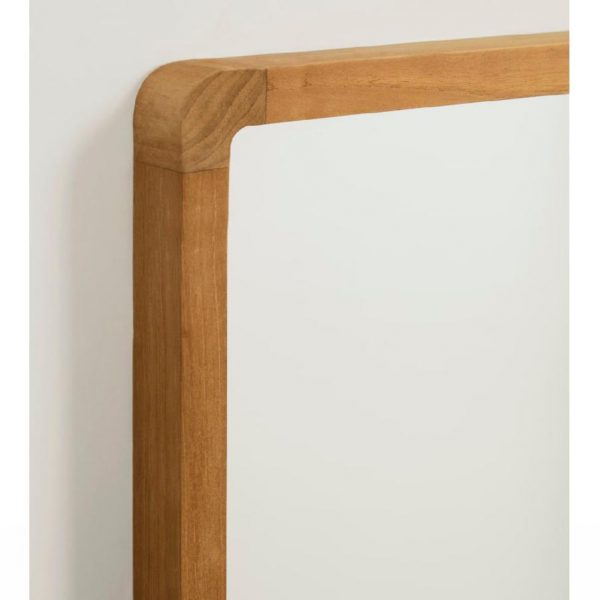 Espejo Shamel de madera de teca de Kave Home