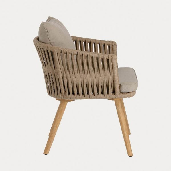 Silla Hemilce de madera y cuerda de Kave Home