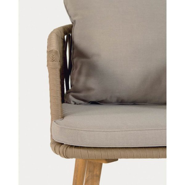 Silla Hemilce de madera y cuerda de Kave Home