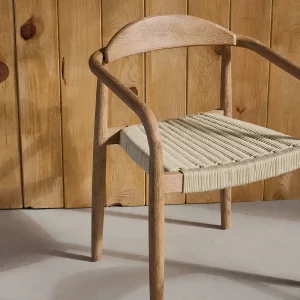 Silla Nina de madera y cuerda de Kave Home