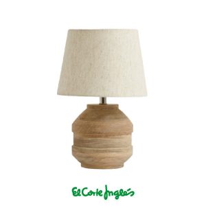 Lámpara de mesa de madera Carol de El Corte Inglés