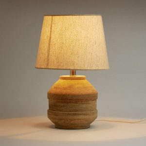 Lámpara de mesa de madera Carol de El Corte Inglés