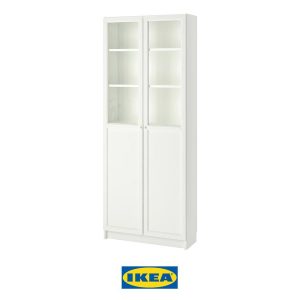 Librería Billy Oxberg blanca de Ikea