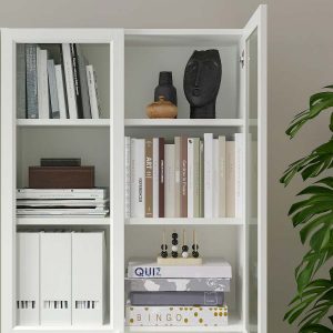 Librería Billy Oxberg blanca de Ikea