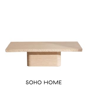 Ramsey travertine coffee table by Soho Home