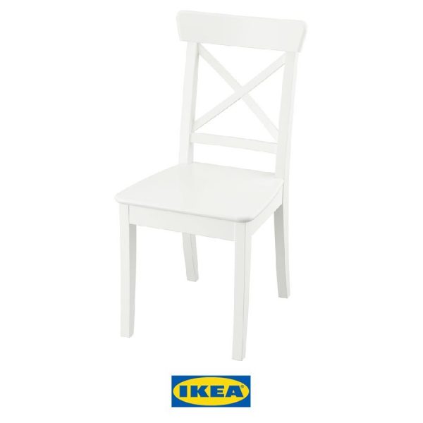 Silla Rosentorp blanca de Ikea