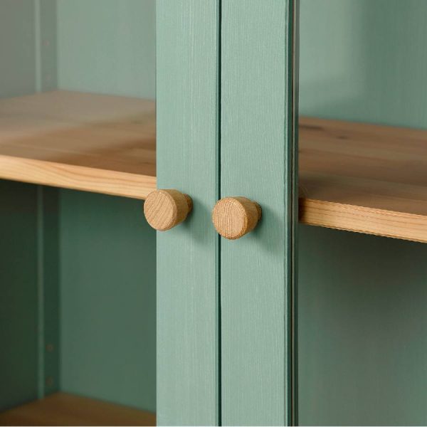 Vitrina Hemnes verde de Ikea