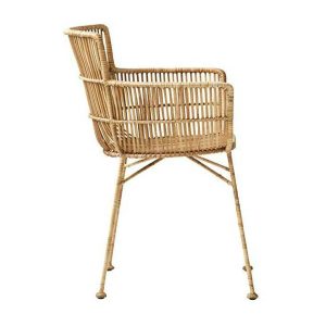 Natural rattan dining chair from Ella James