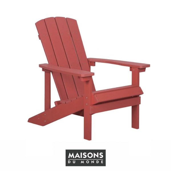 Silla Adirondack rojo