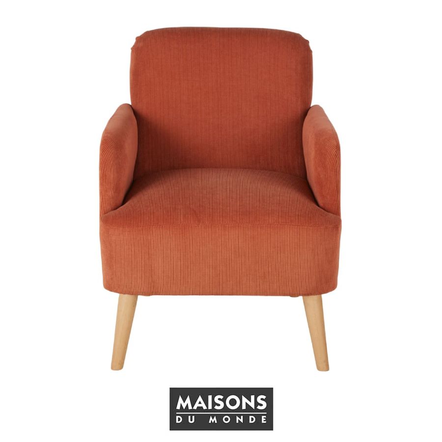 Sillón naranja Honey de Maisons du Monde