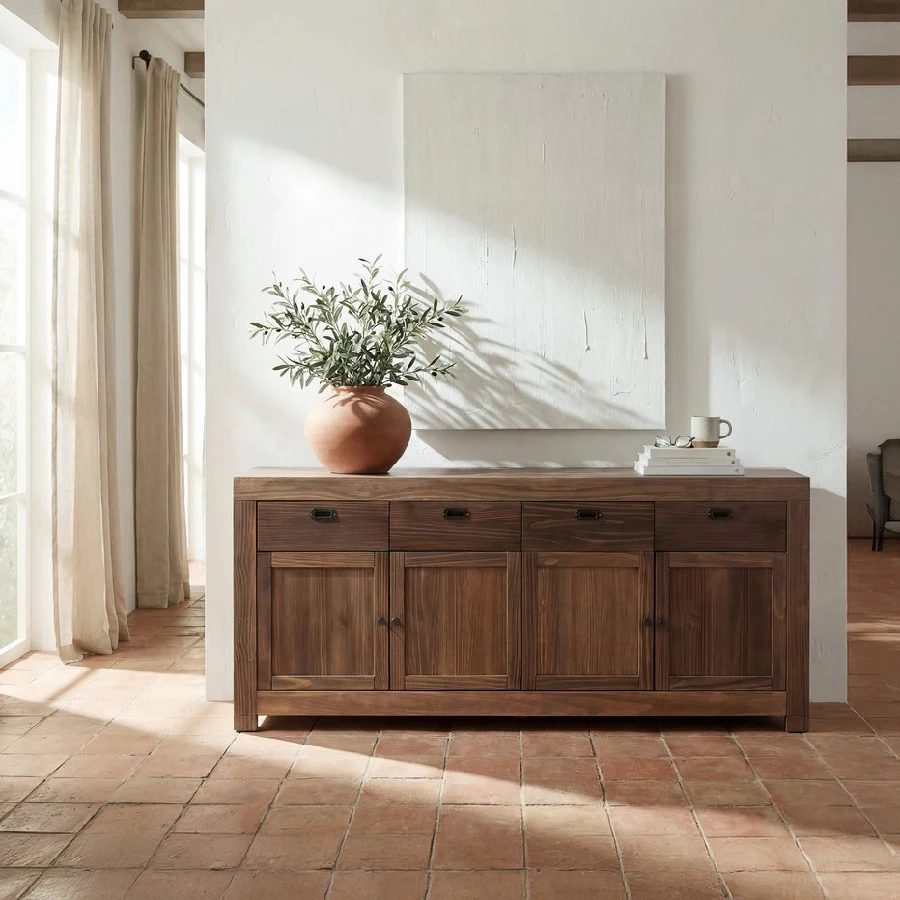 Aparador Nador de madera maciza de Banak