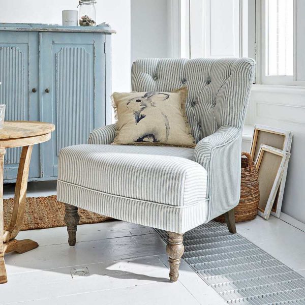Fauteuil en lin Amuran de Loberon