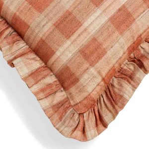 Lavanya apricot cushion cover by OKA