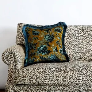 Opia velvet cushion by House of Hackney