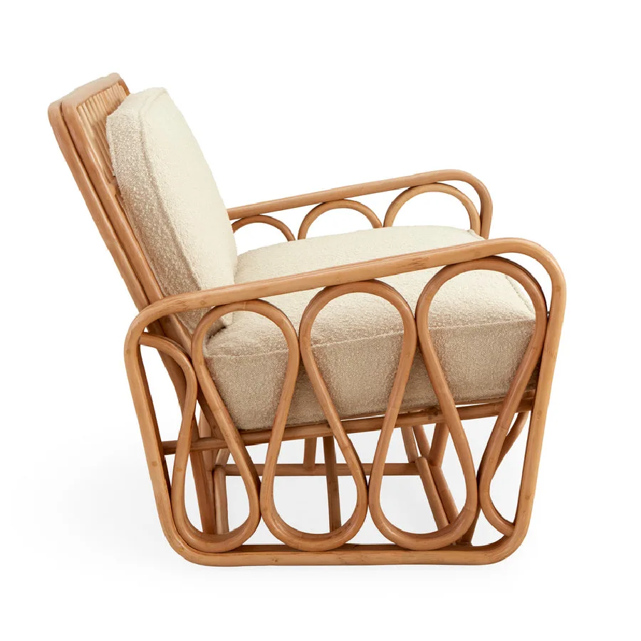 Riviera rattan sofa by Jonathan Adler