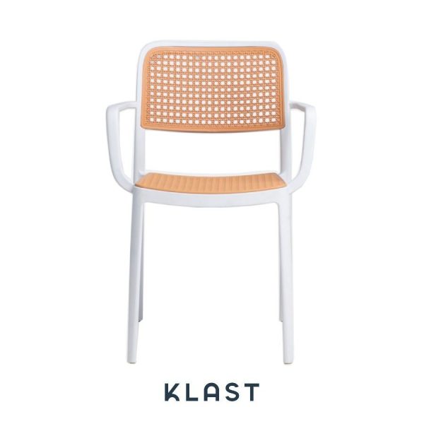 Silla blanca de exterior Kaira de Klast