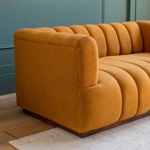 Sloane mustard sofa by Atkin and Thyme