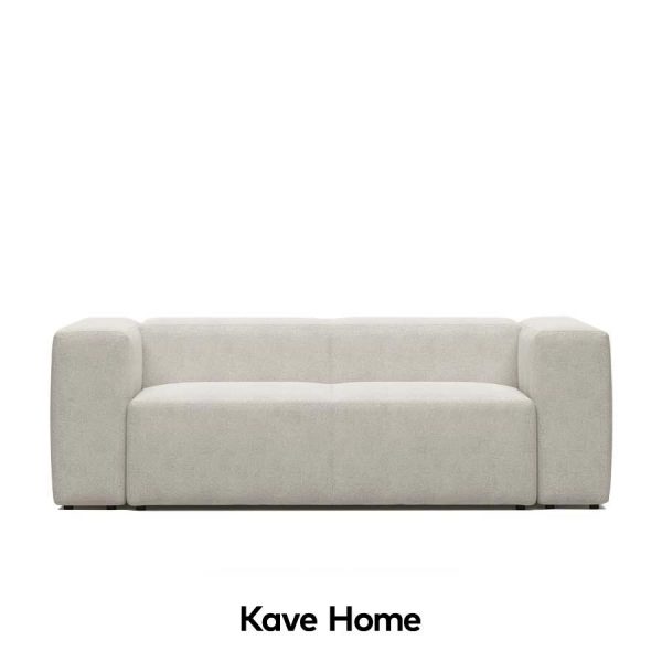 Blok white boucle sofa from Kave Home