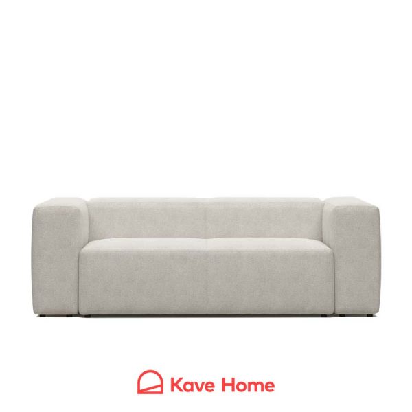 Blok white boucle sofa from Kave Home