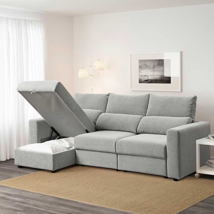 natural ponerse nervioso Abreviar Sofá Eskilstuna con chaiselongue de Ikea | WunderHome