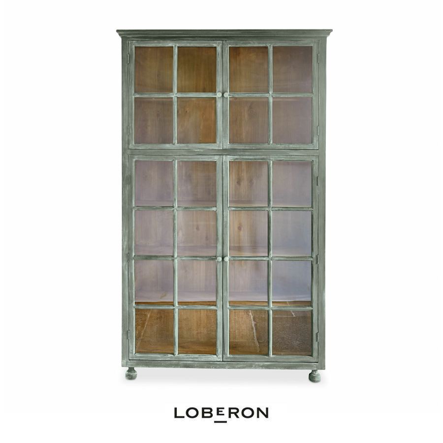 Vaisselier Bellac vert vieilli de Loberon