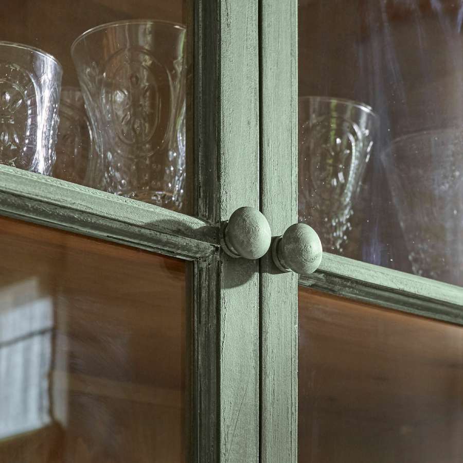 Vaisselier Bellac vert vieilli de Loberon