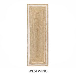 Alfombra rectangular de yute Clover de Westwing