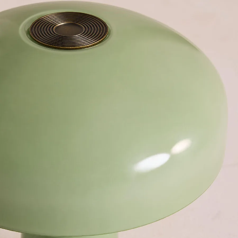Janie green portable table lamp by Soho Home