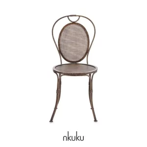 Parwaha iron garden chair by Nkuku