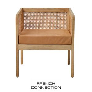 Rattan cane armchair French Connection