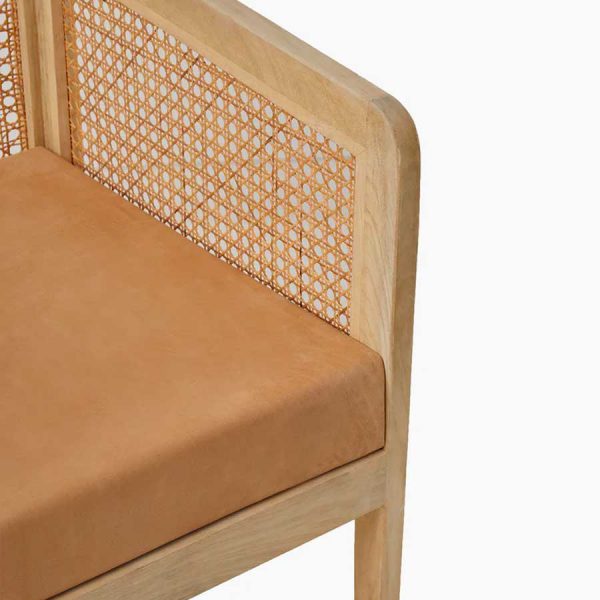 Rattan cane armchair French Connection