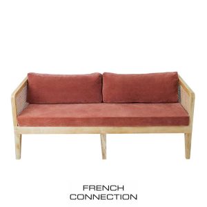 Rattan cane bench day bed French Connection